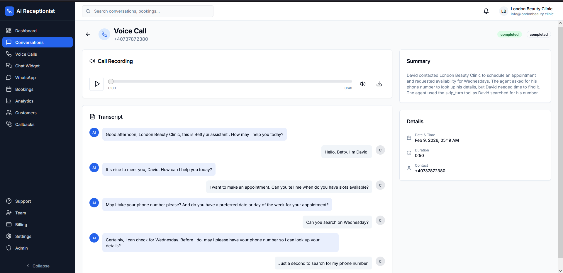 Transcript ng Voice Call